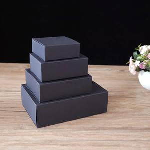 กล่องลิ้นชักสำหรับบรรจุภัณฑ์เครื่องเขียน |   กล่องสไลด์สีน้ำตาลคราฟท์สำหรับใส่ปากกา การ์ด และของขวัญชิ้นเล็ก - Product Image 3