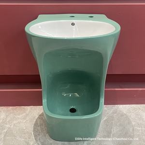 Bassin en céramique pour le lavage des pieds, intérieur/extérieur, avec un design moderne et simple pour la salle de bain - Product Image 3