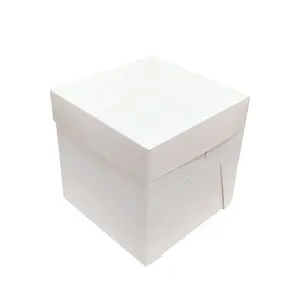 Benutzer definierte Bulk-Bäckerei falten 12-Zoll-Fenster große Gebäck Donut-Boxen Kraft weiß klaren Deckel Kuchen Verpackungs box