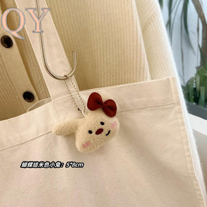 QY Llavero Con Pinza Para El Cabello De Peluche Animal De Dibujos Animados Pinza Pico De Pato Para Niños Colgante Regalo - Product Image 4