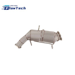 Tuyau de descente en acier inoxydable T304 à haut débit avec bouclier thermique pour Cadillac CT4 CT5 2.0T 2020-2025 - Product Image 4