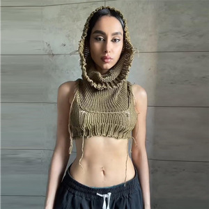 Nuovi arrivi estivi da <span class=keywords><strong>donna</strong></span> alla moda maglione <span class=keywords><strong>senza</strong></span> <span class=keywords><strong>maniche</strong></span> da <span class=keywords><strong>donna</strong></span> Casual Top corto da <span class=keywords><strong>donna</strong></span> - Product Image 3