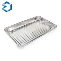 Plateau jetable en papier d'aluminium pleine grandeur Boîte alimentaire en forme de rectangle pour plats à emporter pour la cuisson au barbecue Type de plastique PP pour casseroles en aluminium