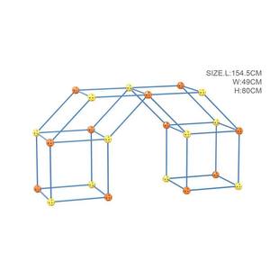 122 pièces kit de construction <span class=keywords><strong>fort</strong></span> enfants kit de construction tente bricolage <span class=keywords><strong>château</strong></span> tunnels tente de jeu <span class=keywords><strong>tour</strong></span> de fusée jouet - Product Image 5