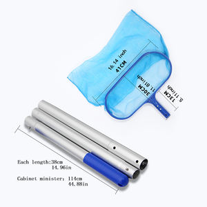 أعلى جودة تنظيف عميق ورقة مقشدة لحمام السباحة بركة سباحة واسعة اضافية مقشدة شبكة تجمع القطب - Product Image 2