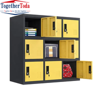 Armoire de rangement de casier en acier coloré en métal de petite taille ensemble d'organisateur de cartable fourni par l'usine pour les étudiants ou l'utilisation de gymnase