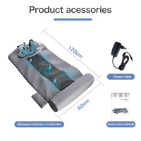 Matelas chauffant massant multifonctionnel intelligent 8D, corps entier, électrique, commande filaire manuelle, chaise longue SM-615A
