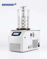 Lyophilisateur à cloche de laboratoire avec écran tactile, pompe et chauffage électrique pour la recherche en laboratoire et la production en petites séries