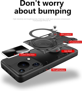 Funda para Teléfono 2 en 1 de TPU y PC con Cubierta Deslizante para la Lente de la Cámara para <span class=keywords><strong>Huawei</strong></span> Pura 70, Novedad de 2025 - Product Image 5