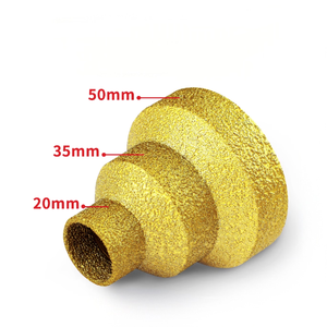 Broca de Diamante con Vástago M10 Soldada al Vacío <span class=keywords><strong>para</strong></span> Hormigón y Mampostería, Escariador Cónico <span class=keywords><strong>Multicapa</strong></span> - Product Image 4