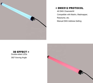 Efecto de escenario LED Rainbow DMX 3D LED Pixe Tube Bar luces para decoración de club nocturno - Product Image 6