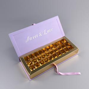 Caja de Regalo Personalizada para el Día de San Valentín, Caja Plegable de Alta Gama, Empaque de Regalo Grande con Degradado de Color, Caja de Regalo con Asa - Product Image 1