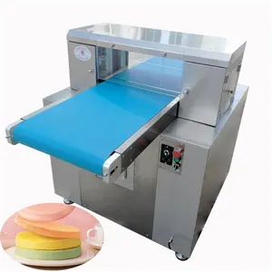 2023 Hete Verkoop Automatische Industriële Commerciële Horizontale Snijden Hamburger Snijden Broodsnijmachine Multi-Layer Cake Cutter Machine