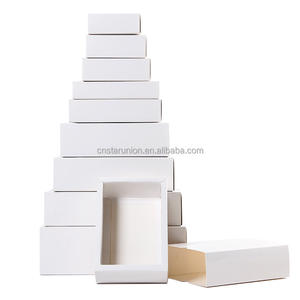 กล่องกระดาษแข็งสีขาวทรงสี่เหลี่ยมผืนผ้าแบบลิ้นชักเลื่อนสำหรับใส่หูฟัง นาฬิกา  รับผลิตจากโรงงานพร้อมสกรีนโลโก้ - Product Image 6