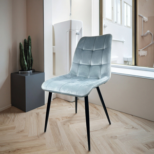 Chaise de salle à manger en velours, style luxe léger, vente directe d'usine, vente en gros, durable, pour cuisine et café - Product Image 3