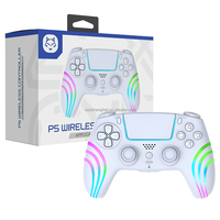 Control de Juego Inalámbrico BT RGB con Iluminación de 1000 mAh, Molde Privado, para Consola PS5 Slim Pro, Joystick con Tiras de Luz TURBO