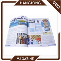 Impression de livres d'échantillons gratuits Reliure parfaite Livre relié couverture rigide Magazines de mode brillants Impression en couleur complète Service d'impression