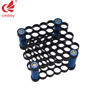 Support de batterie en nid d'abeille Cedley pour cellules 18650/21700/26650/32650/33140, configurations 2p-6p, matériau ABS+PC, pack de batteries
