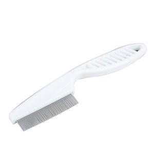 Peigne <span class=keywords><strong>anti</strong></span>-<span class=keywords><strong>puces</strong></span> en acier inoxydable pour animaux de compagnie, outil de toilettage à dents fines, brosse de nettoyage pour chiens et chats, élimination des tiques et des <span class=keywords><strong>puces</strong></span>, dents denses - Product Image 3