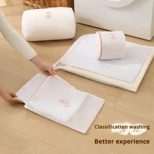 Sac <span class=keywords><strong>à</strong></span> linge BRM, sac en <span class=keywords><strong>filet</strong></span> de nylon <span class=keywords><strong>à</strong></span> mailles fines anti-déformation pour <span class=keywords><strong>machine</strong></span> <span class=keywords><strong>à</strong></span> <span class=keywords><strong>laver</strong></span>, sac de lavage protecteur pour sous-vêtements, pochette pour vêtements - Product Image 3