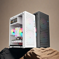 Boîtier d'ordinateur de bureau vertical MQ, pour entreprise, bureau, DIY, coque de PC, plaque épaissie, compatible avec les cartes mères ATX, MATX, ITX, pour le jeu