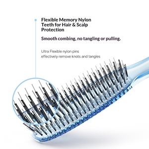Peine Mágico Heshu Alemán, Estilo de Celebridad de Internet de TikTok, para Dar Volumen y Desenredar el Cabello, Suaviza los Nudos, de Plástico, de Doble Uso (Seco/Húmedo) - Product Image 1