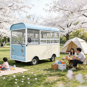 ZOWN Electric Food Truck Catering Cart With Grill <b>Fryer</b> For Outdoor Use - Product Image 1