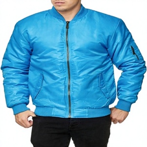Nouvelles vestes bomber d'hiver du fabricant, design patchwork avec logo personnalisé, col montant, en soie/coton, coupe-vent et respirantes - Product Image 1