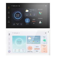 Panneau tactile intelligent GVS KNX sécurisé S13 avec PoE 48V, 240 canaux KNX, écran IPS 1280x800 pour le contrôle des bâtiments commerciaux