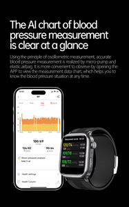 Reloj Inteligente TK66 con Bomba de Aire, Prueba de Presión Arterial, ECG, Pantalla Táctil AMOLED de 2.06 Pulgadas, con SOS, NFC y Atención Remota - Product Image 4