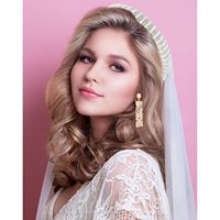 Yili mariée or Rose diamant diadème couronne ceinture mariage & Bachelorette fête de poule décorations accessoires de douche nuptiale