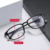 Vente en gros 2026 Nouvelles lunettes de lecture bifocales pour hommes, anti-lumière bleue, double usage, monture de lunettes pour seniors, directement de l'usine OEM