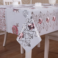 Housse de table rectangulaire en plastique résistant pour Noël, hiver et Nouvel An