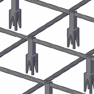 Espaciadores de silla de barras de refuerzo de plástico Espaciador de barras de refuerzo de plástico de 70mm a 170mm para cubierta de hormigón - Product Image 3