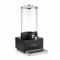 Distributeur de boissons numérique électrique avec affichage, chaud et froid, en acier inoxydable, pour jus et lait, idéal pour hôtels, restaurants et buffets