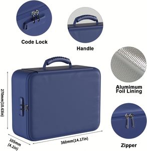 Organizador de Documentos OEM con Cerradura, Bolsa Portátil Mejorada para Almacenamiento Seguro en Casa o Viajes, Aislada Térmicamente, Ignífuga e Impermeable - Product Image 3
