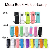 Lampe de Lecture USB Rechargeable à LED, Mini, Luminosité Réglable, 4 Modes, à Clip, pour Soin des Yeux, Idéale pour la Lecture au Lit