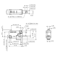 Micro interrupteur à Double rangée 16a 250V AC, 1 bouton, pour Airsoft et d'autres dispositifs