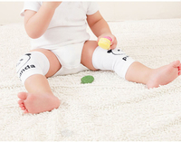Rodilleras personalizadas para niños, protector de punto de algodón transpirable para gatear en primavera