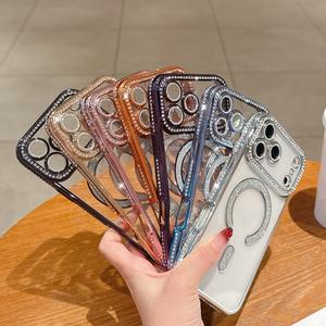 Pour IPhone 17 Air 17 Pro Max Bling Diamond Lens Camera Film Protection Cover pour IPhone 17 Pro Wireless Charging Case - Product Image 2