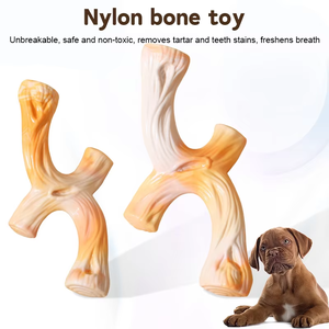 Umweltfreundliches Hundespielzeug aus Nylongewebe mit Rindenstruktur, langlebiger Kauspielzeug-Molarstab für die Zahnpflege von mittelgroßen und großen Hunden - Product Image 6