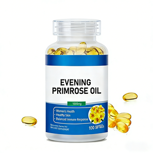 1000mg Kapsul Minyak <span class=keywords><strong>Evening</strong></span> <span class=keywords><strong>Primrose</strong></span> Murni - Halal Vegan Bersertifikat GMP untuk Peningkatan Imunitas Dewasa, Antioksidan & Kulit Bercahaya - Product Image 1