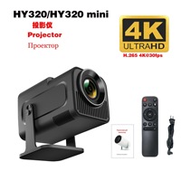 Vente flash - Mini projecteur 720P avec correction automatique de la distorsion trapézoïdale, WiFi6 sans fil, Android 11, projecteur intelligent pour chambre à coucher, camping, projecteur portable