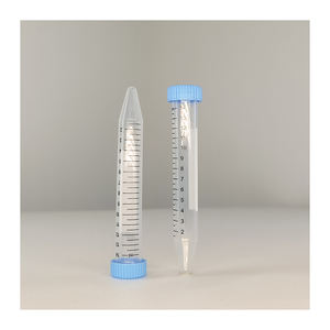 प्रयोगशाला विज्ञान मेडिकल स्कूल के लिए 15 मिलीलीटर पीपी प्लास्टिक स्व-सेंट्रीफ्यूज ट्यूब की आपूर्ति करता है - Product Image 1