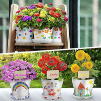Kit complet de démarrage pour la culture de fleurs tout-en-un pour la peinture d'enfant
