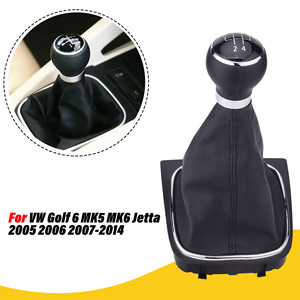 Poignée de levier de vitesse en cuir pour voiture Volkswagen, 5 vitesses, 6 vitesses, levier de vitesse manuel, design ergonomique - Product Image 4