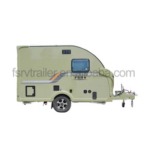 Özel Mini çekme karavan lüks <span class=keywords><strong>2</strong></span> kişi uyku kapasitesi iç rahat açık Getaways için donatılmış mutfak kamp karavan - Product Image 6