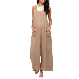 Abbigliamento Casual <span class=keywords><strong>premaman</strong></span> spalline larghe senza maniche con tute per donne incinte per abiti comodi - Product Image 1