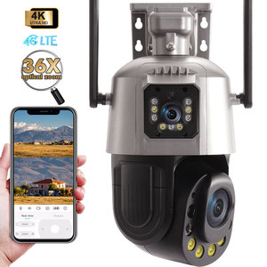 Cámara de Seguridad Exterior Inalámbrica TecDeft 4K con Doble Lente Inteligente, 100W100Ah, Wifi, 4G, PTZ de 360°, Sistema <span class=keywords><strong>Solar</strong></span> para el Hogar, Zoom Óptico de 36X, <span class=keywords><strong>ICSee</strong></span> - Product Image 1