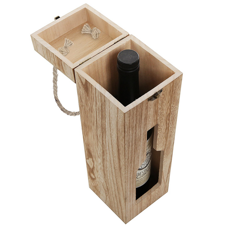 Деревенская винтажная деревянная упаковка для одной бутылки, деревянная витрина для бутылок, свадебные подарки